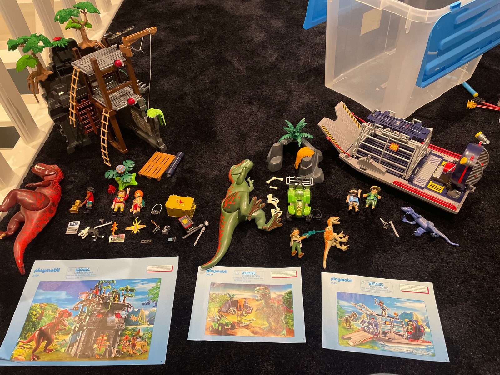 Grote Playmobil Dinosaurus Set - Jurassic World Avontuur, Gebruikt, Complete set, Overige typen, Ophalen of Verzenden