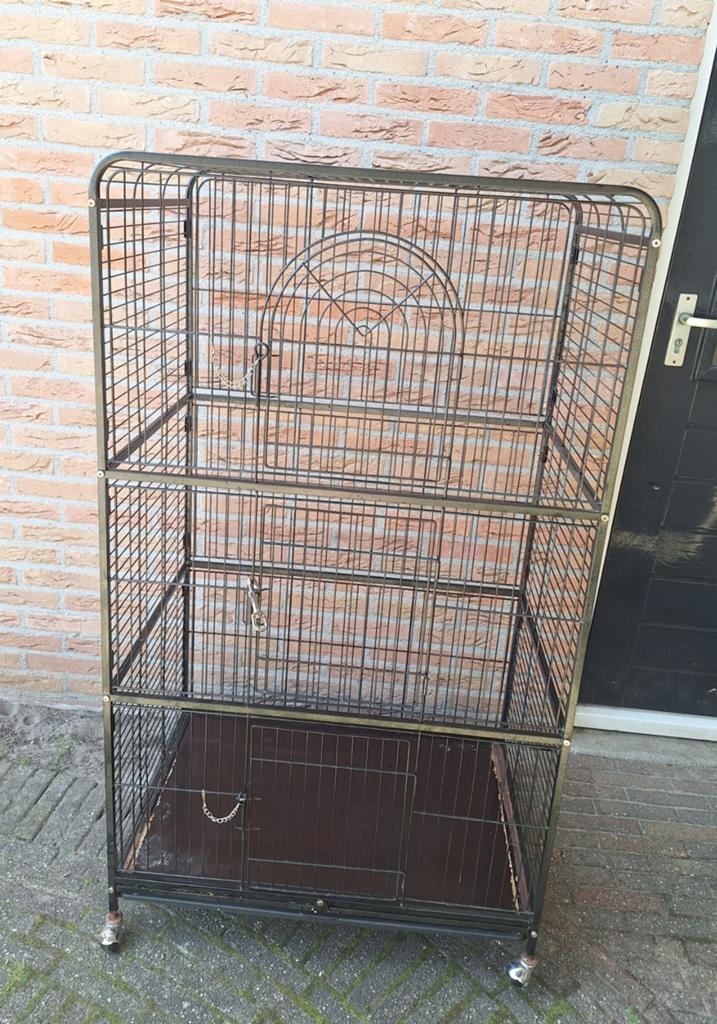 Fretten-, chinchilla-, knaagdierkooi inclusief accessoires, Ophalen, Kooi, Gebruikt, Eekhoorn