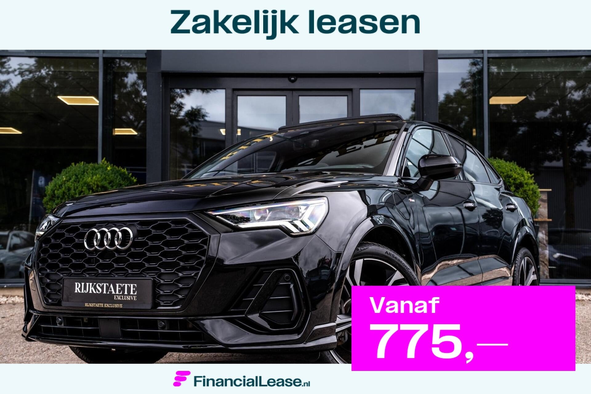 Audi Q3 Sportback 45 TFSI e S Line|PANO|HEAD-UP|CRUICE|20'', Gebruikt, Zwart, Zwart, Hybride Elektrisch/Benzine