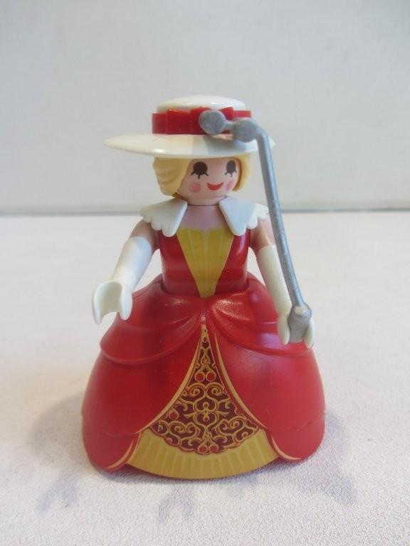 Playmobil vrouw in rode bal jurk  serie 16 – 70160, Kinderen en Baby's, Speelgoed | Playmobil, Ophalen of Verzenden, Gebruikt