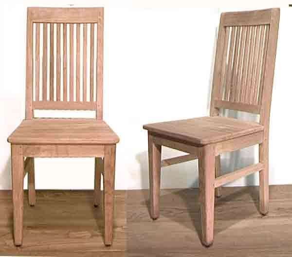 AANBIEDING teakhouten stoel ZT teak hout stoelen keukenstoel, Ophalen of Verzenden