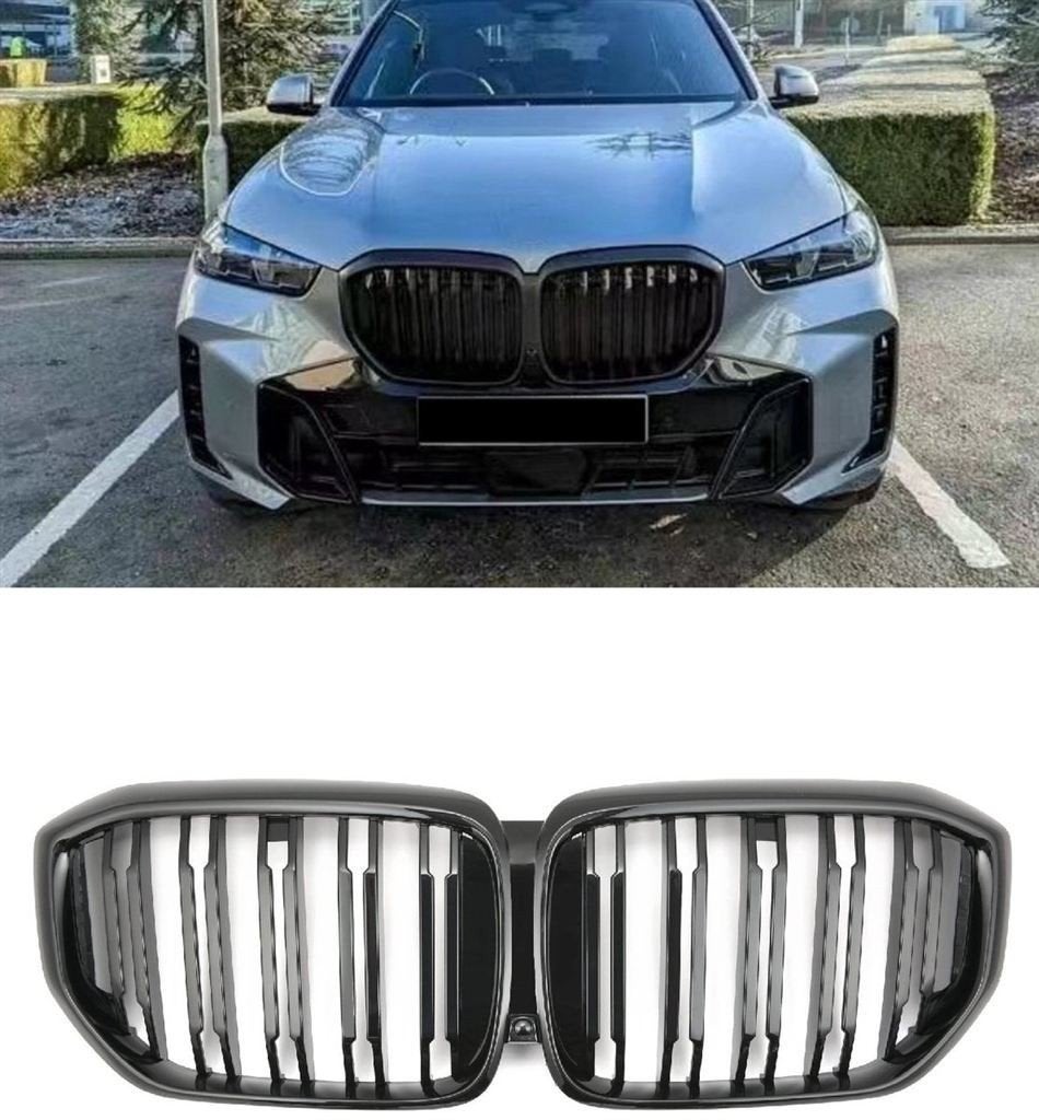 Grill Voor Bmw X5 G05 LCI Sport Dubbele Spijl Glans Zwart
