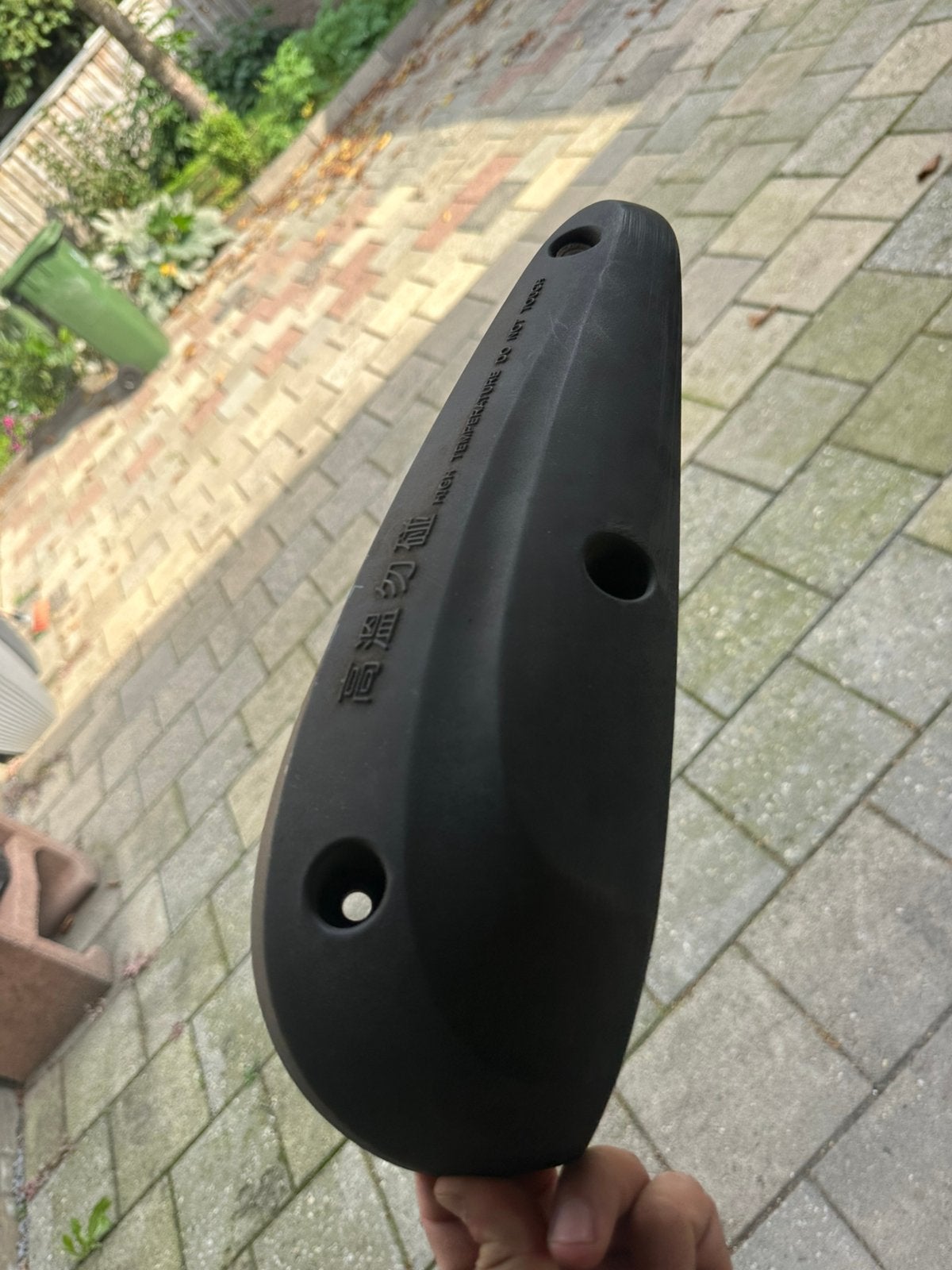 Hitteschild voor sym mio orgineel, Fietsen en Brommers, Ophalen, Zo goed als nieuw, Uitlaat