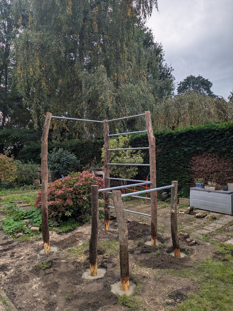 Sporttoestel tuin - calisthenics met echte boomstammen, Ophalen, Nieuw, Armen, Overige typen