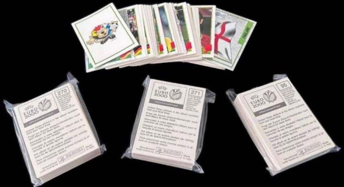 Panini euro 2000 stickers set compleet EK, Verzenden, Zo goed als nieuw, Buitenlandse clubs, Poster, Plaatje of Sticker