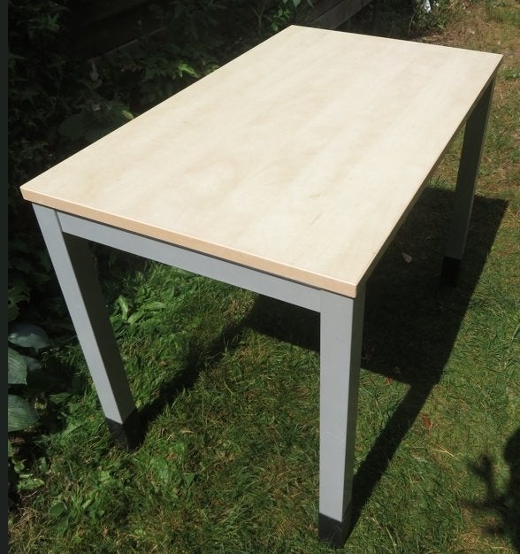 Tafel Steelcase 100(l)lx60(b)x75(h)cm, 50 tot 100 cm, Zo goed als nieuw, Modern, Rechthoekig