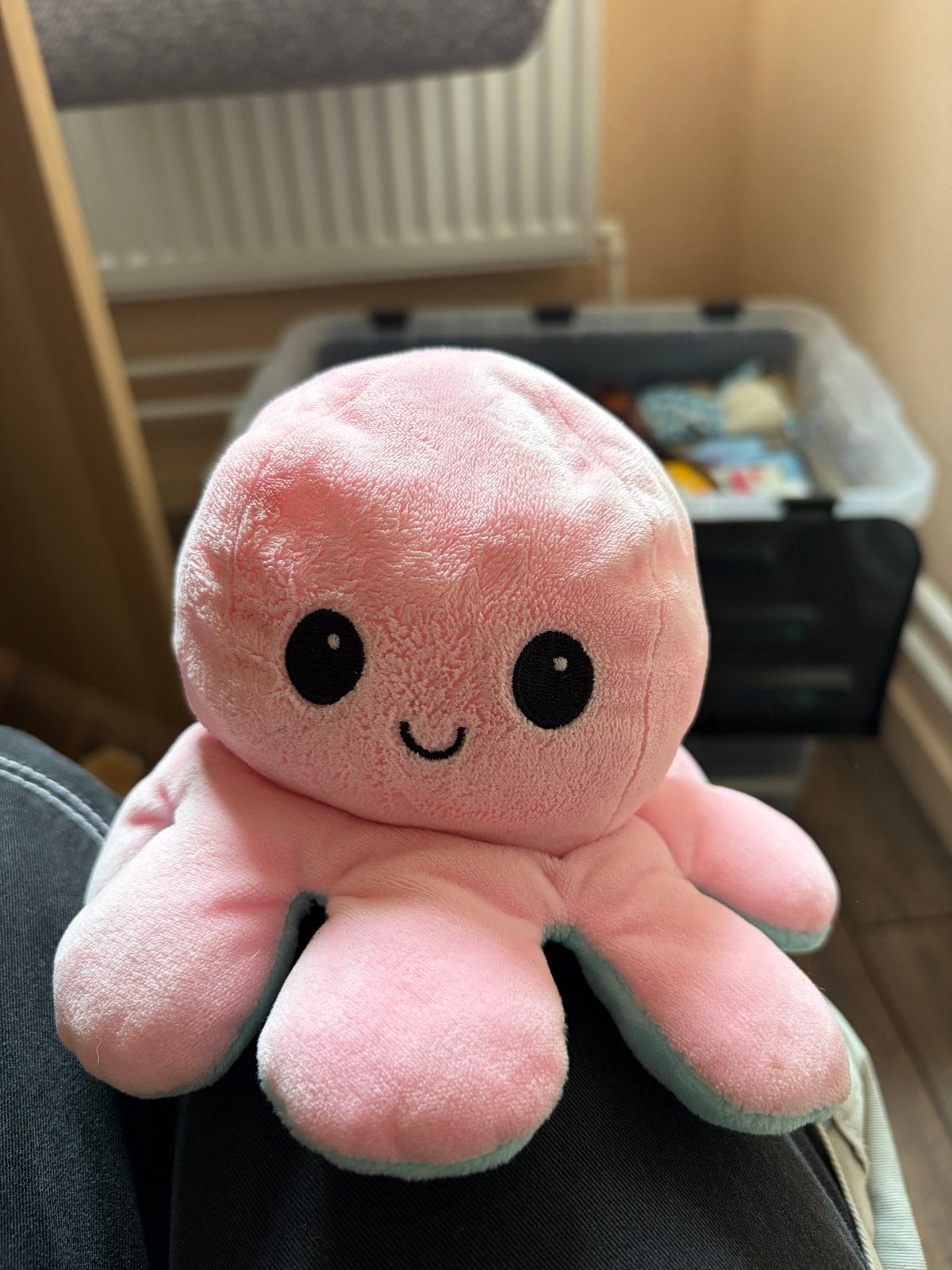 Omkeerbare octopus knuffel - Blij en Boos, Kinderen en Baby's, Speelgoed | Knuffels en Pluche, Overige typen, Ophalen of Verzenden