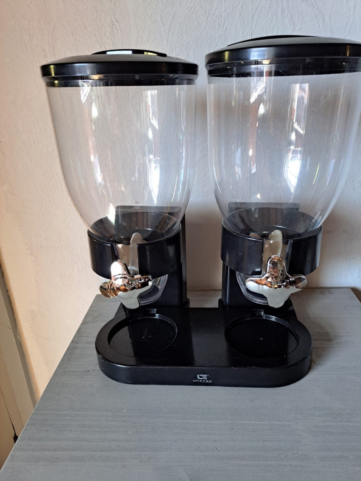 Dubbele Graandispenser - Ontbijtgranen en Muesli, Ophalen of Verzenden, Gebruikt