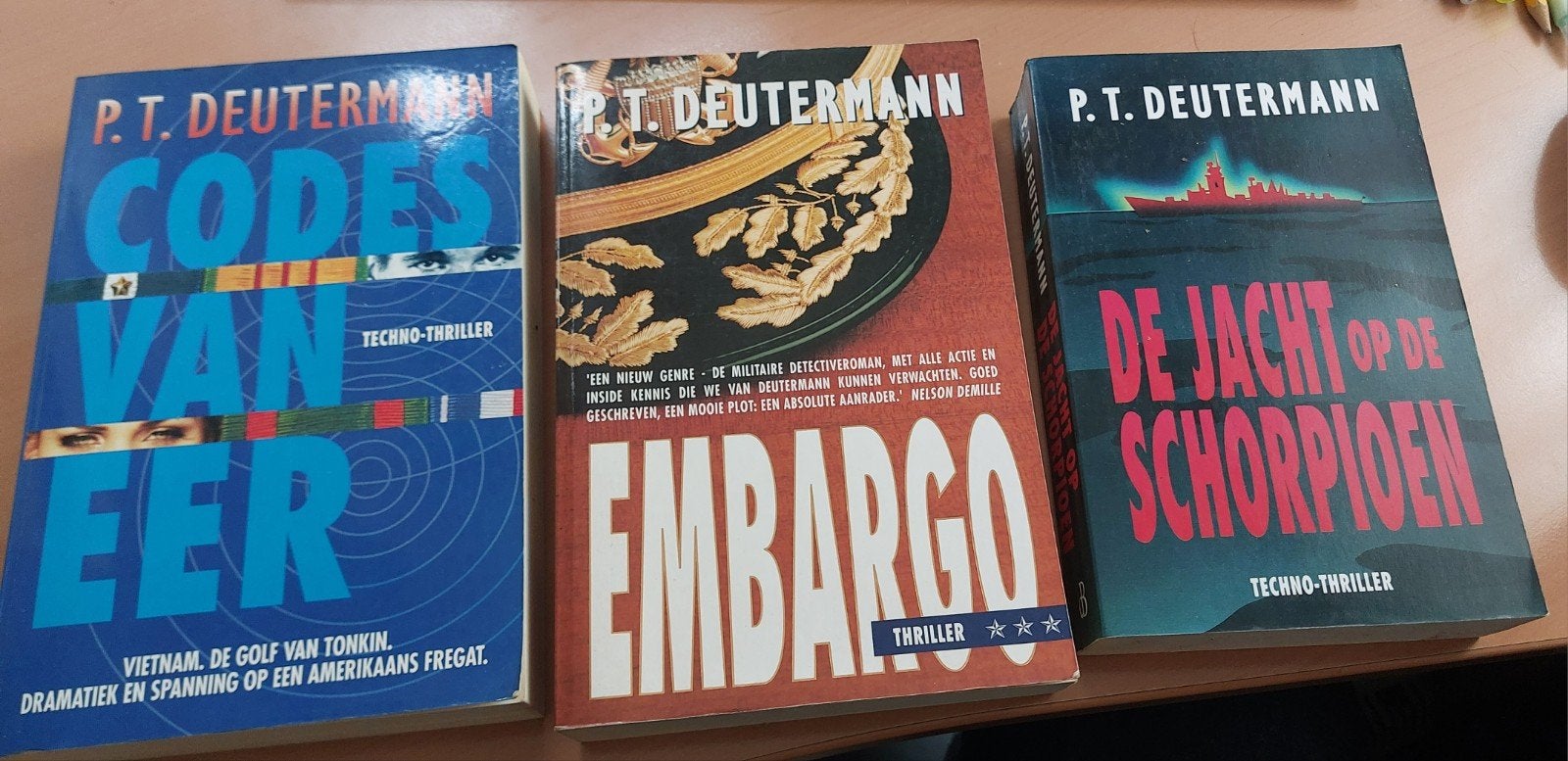 P.T. Deutermann Thriller Boeken Set - 3 Stuks, Boeken, Ophalen of Verzenden, Gelezen, P.T. Deutermann, Nederland