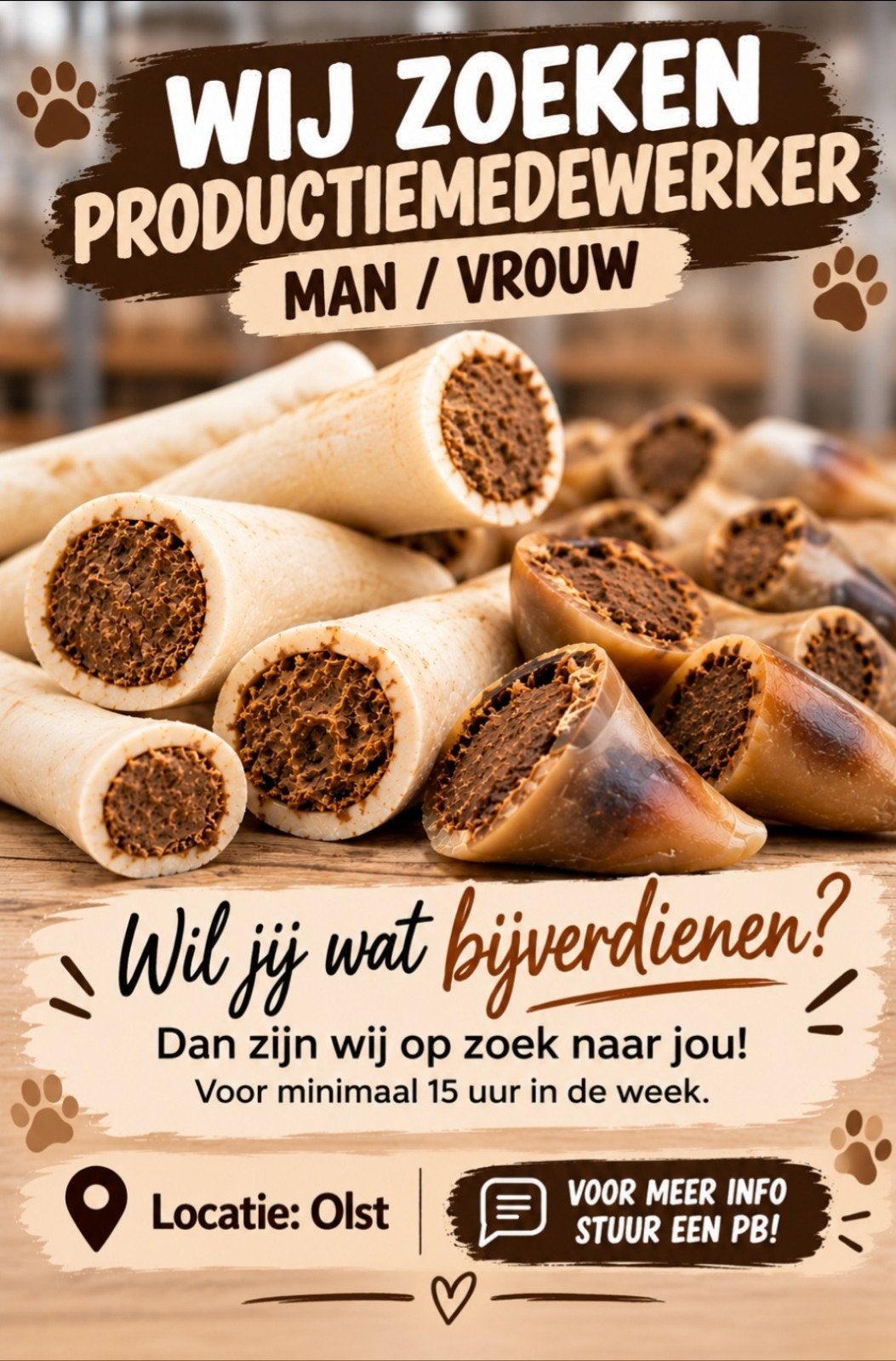 Productiemedewerker gezocht., Vacatures, Overige uren, Overige niveaus, Starter, Overige vormen