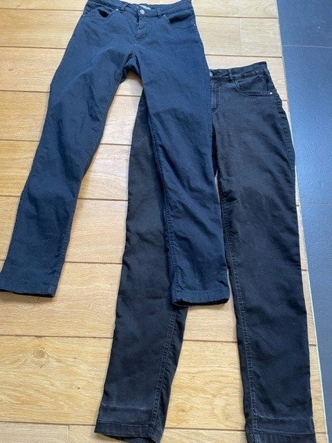 2x lange broek: Sanne zwart + Sisters Point blauw, mt. M, Maat 38/40 (M), Zwart, Sisters Point, Ophalen of Verzenden