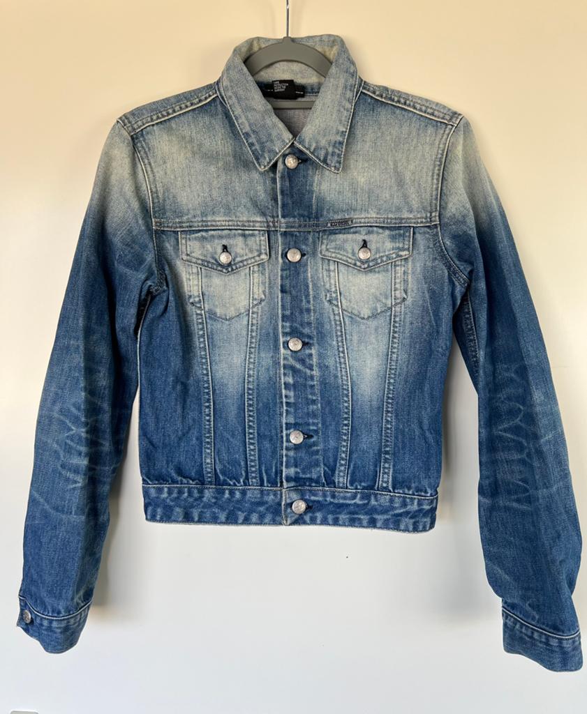 Diesel stoer spijkerjack gebleekt maat S, Kleding | Dames, Jassen | Zomer, Ophalen of Verzenden, Zo goed als nieuw, Maat 36 (S)