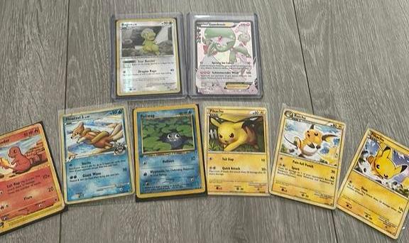 Paar oude kaarten. First edition shiny ex promo, Ophalen of Verzenden, Zo goed als nieuw, Meerdere kaarten
