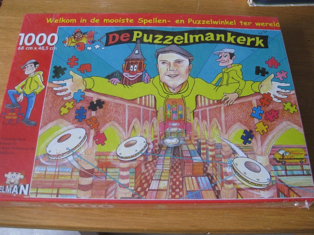 De Puzzelmankerk ( 1000 stukjes) nieuw in verpakking, Ophalen of Verzenden, 500 t/m 1500 stukjes, Nieuw, Legpuzzel