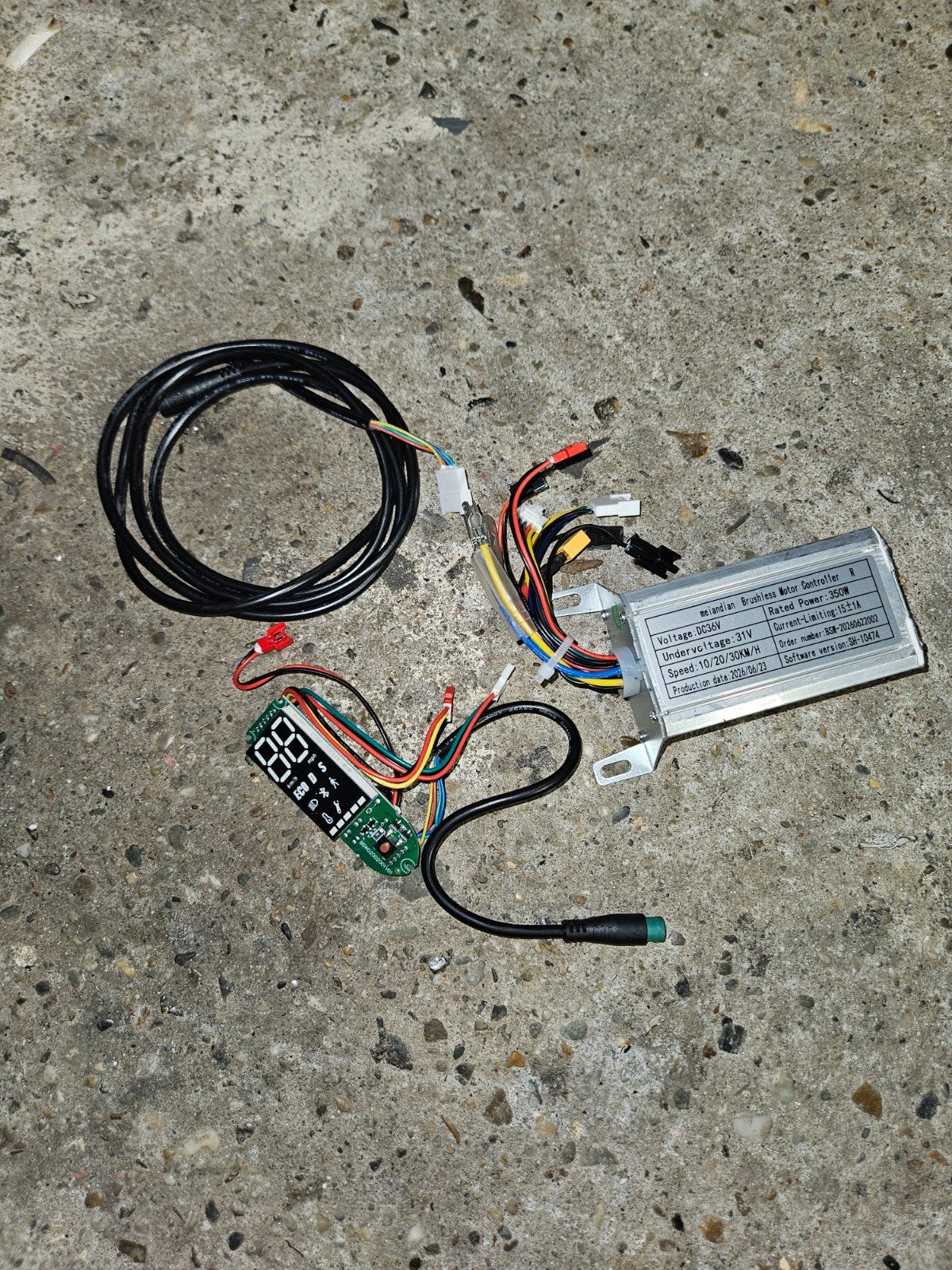 Elektrische step display en controller 36V, Ophalen of Verzenden, Nieuw, Elektrische step (E-scooter), Meiandian