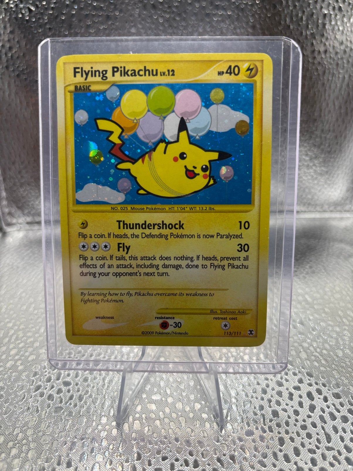Flying Pikachu Lv.12 (RR 113) Rising Rivals - Singles, Ophalen of Verzenden, Gebruikt, Losse kaart