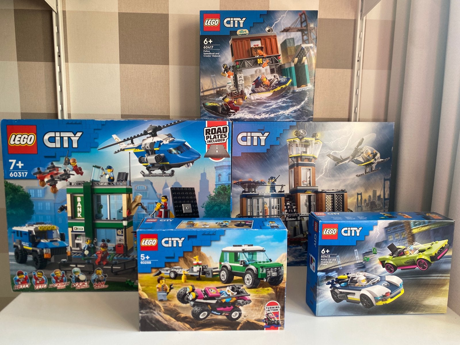Grote partij lego city, 60317,60419,60316,60306,60347, Ophalen, Zo goed als nieuw