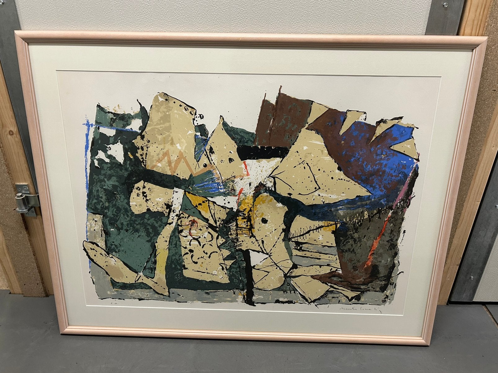 Abstracte lithografie (Epreuve d'Artiste) - Beniti Corneli, Ophalen