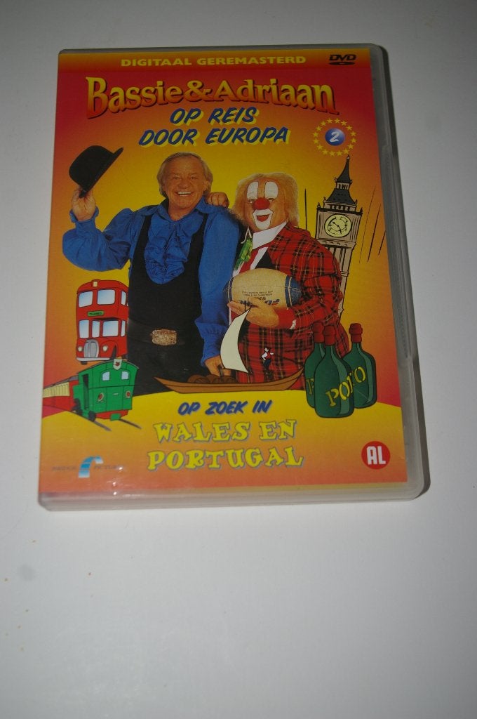 Bassie en Adriaan DVD op reis door Europa deel 2, Cd's en Dvd's, Cd's | Kinderen en Jeugd, Ophalen of Verzenden, Zo goed als nieuw