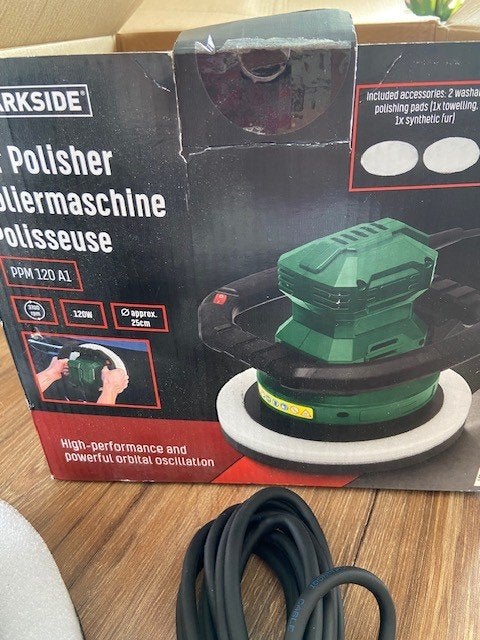 Nieuw Parkside Auto poetsmachine PPM 120 A1, Ophalen of Verzenden, Nieuw