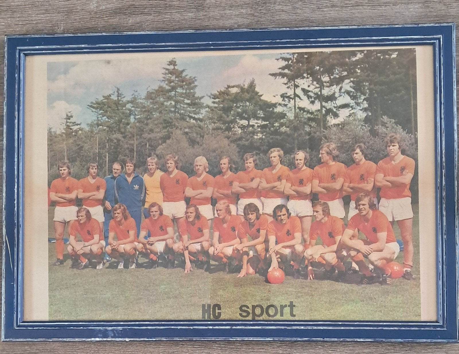 Oranje    W K  1974, Verzamelen, Sportartikelen en Voetbal, Ophalen of Verzenden, Zo goed als nieuw, Poster, Plaatje of Sticker