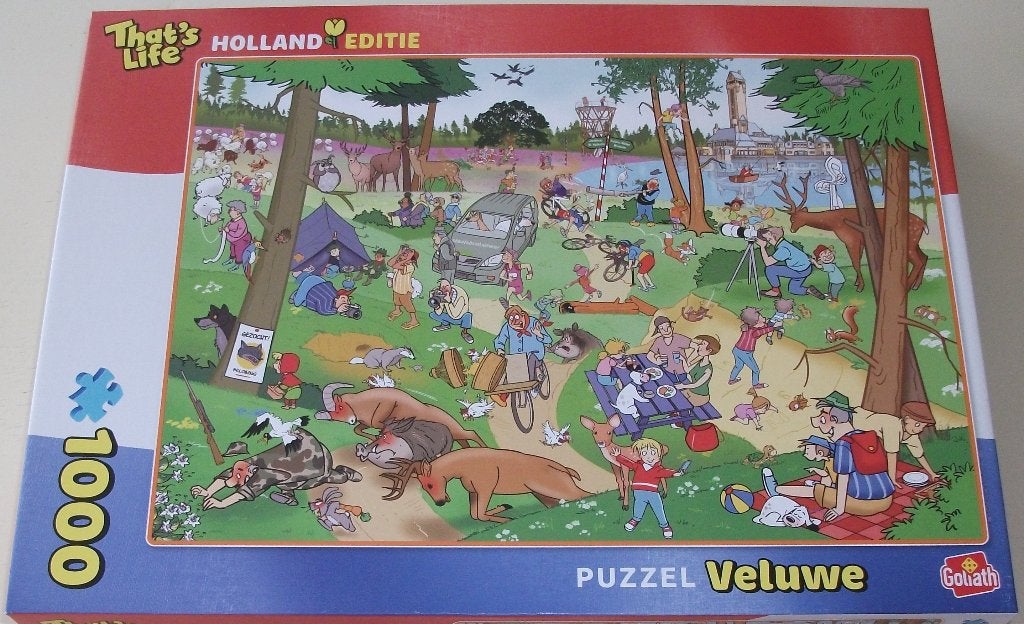Puzzel *** VELUWE *** 1000 stukjes Holland Editie, Hobby en Vrije tijd, Ophalen of Verzenden, 500 t/m 1500 stukjes, Zo goed als nieuw