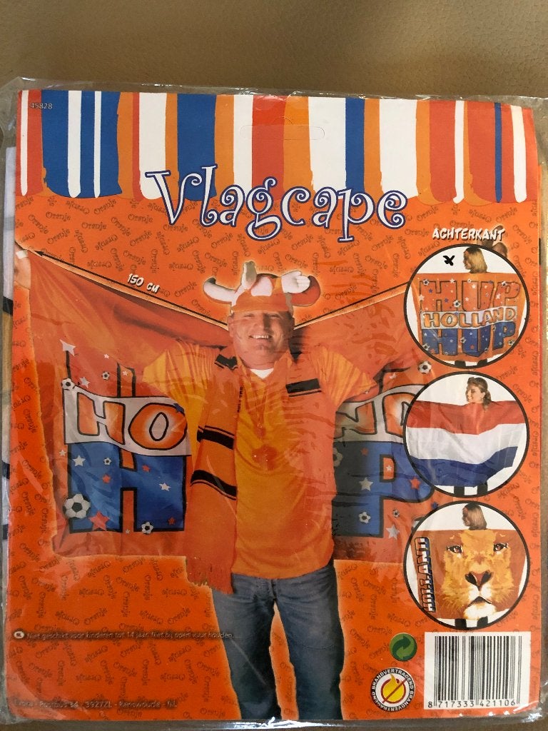Voetbal - Oranje - Vlagcape - 2 Verschillende, Nieuw!, Maat XL, Ophalen of Verzenden, Nieuw, Overige typen