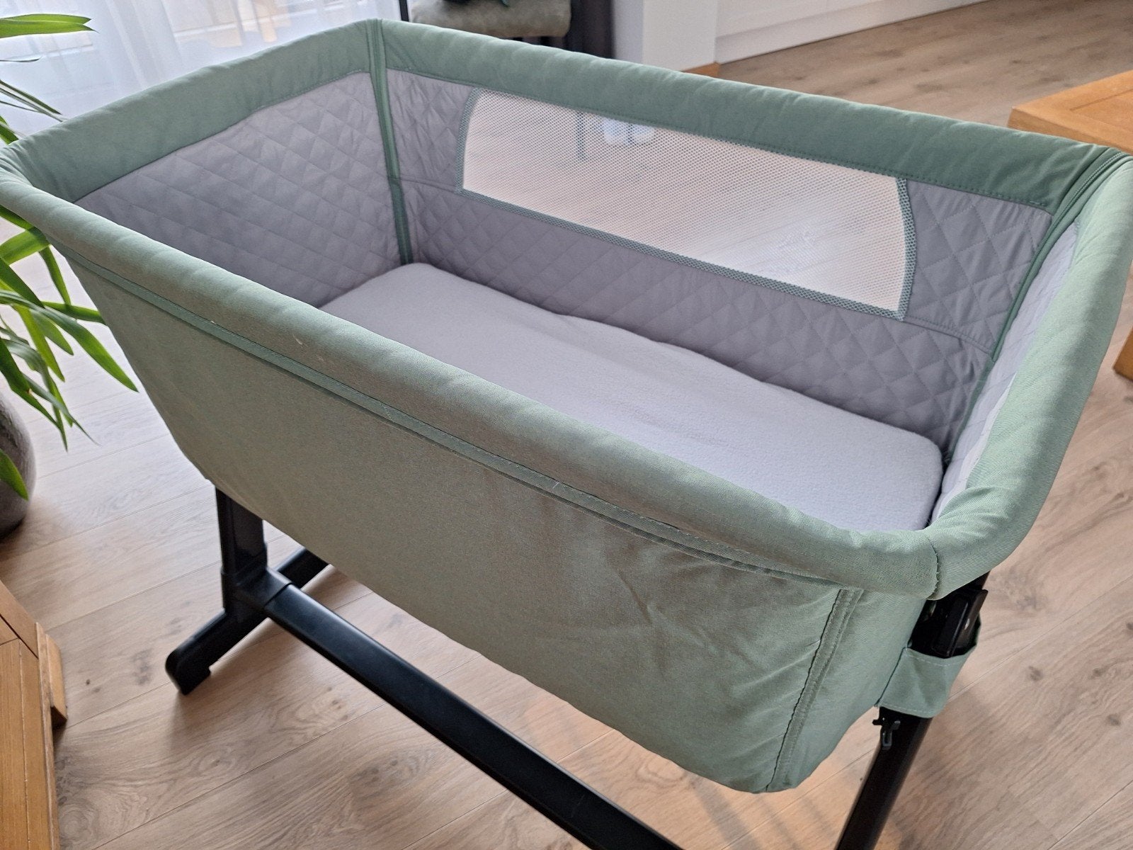 Co-sleeper X Adventure lichtgroen ZGAN, Ophalen, Zo goed als nieuw, Wieg