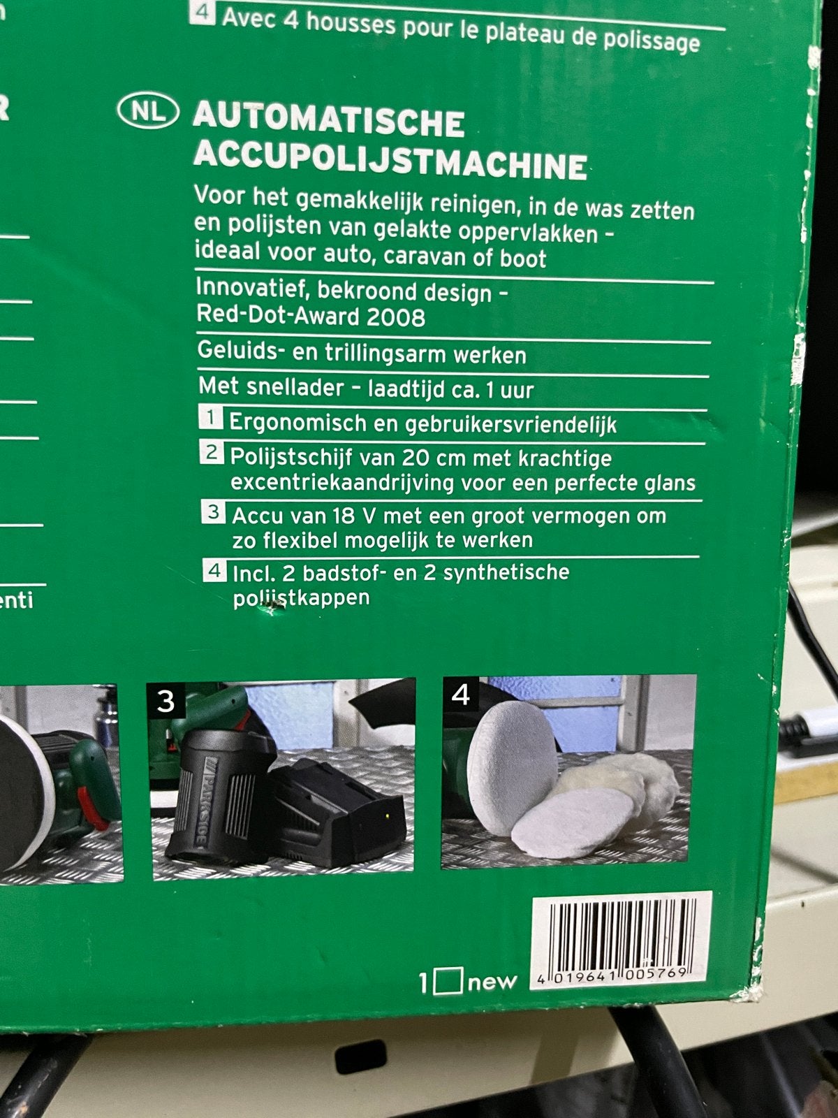 Parkside Accu-Autopolijstmachine - Nieuwstaat, Ophalen, Zo goed als nieuw