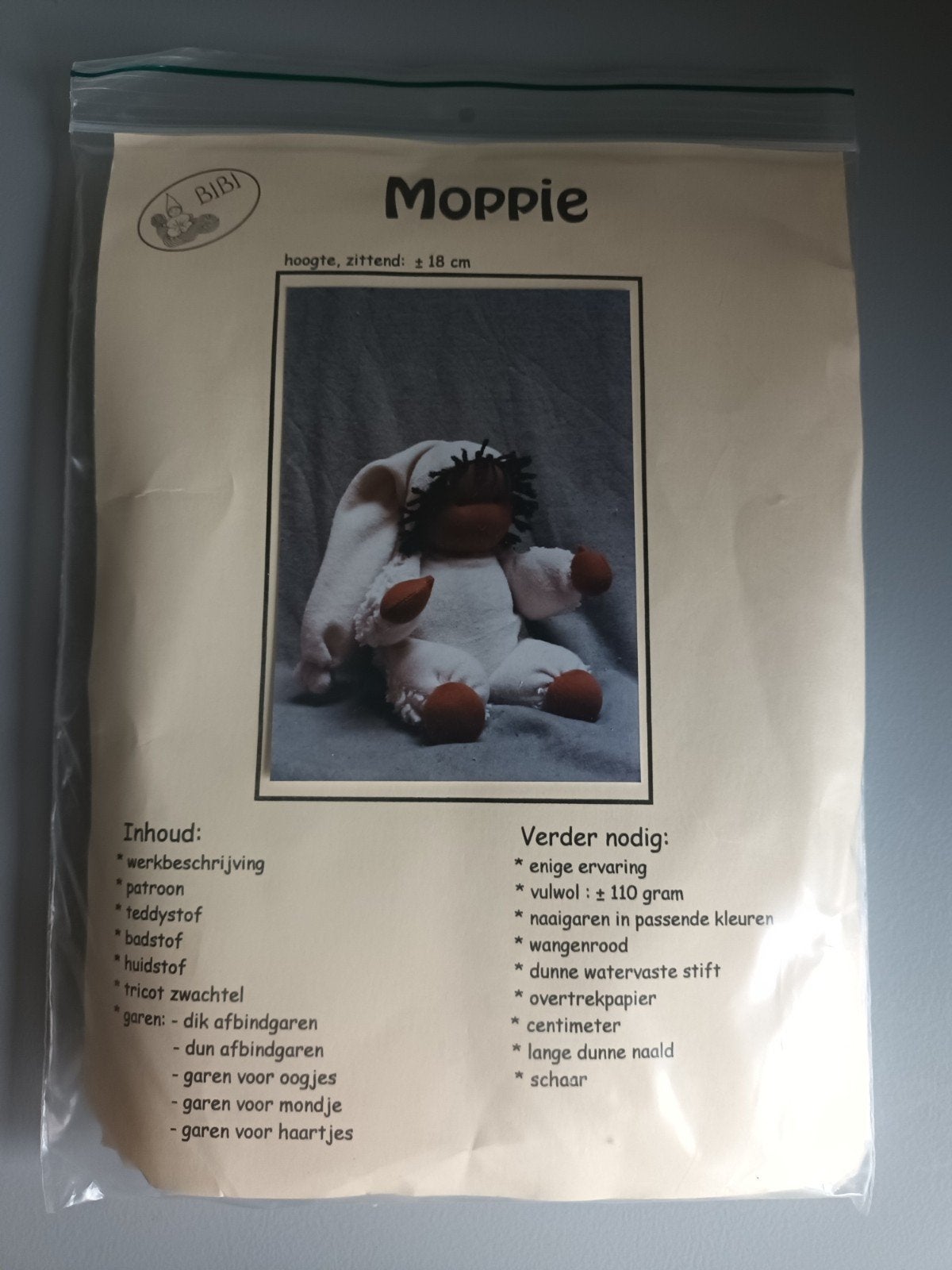 Nieuw poppenpakket bibi Moppie pop zelf maken pakket set, Ophalen of Verzenden, Nieuw