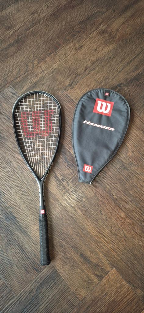 Wilson Hammer Squash Racket - Goede staat, nieuwe grip nodig, Ophalen, Gebruikt, Racket, Met hoes
