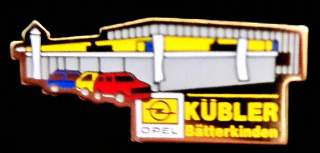 Opel Garage Kübler pin, Verzenden, Nieuw, Transport, Speldje of Pin