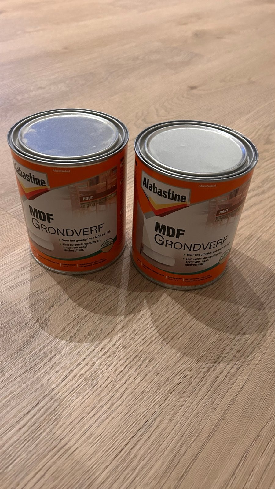 Alabastine MDF Grondverf - 2 blikken, Ophalen, Overige kleuren, Nieuw, Verf