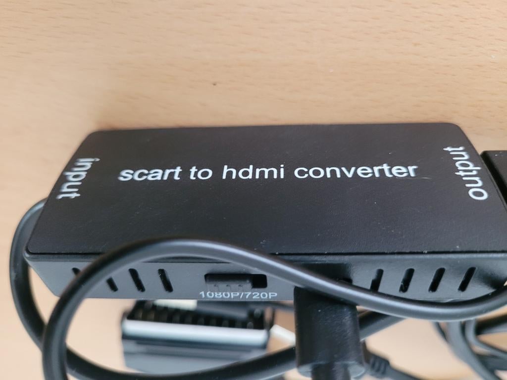 SCART naar HDMI Converter, Onbekend@voorbeeld.com, Onbekend, Ophalen of Verzenden, Zo goed als nieuw
