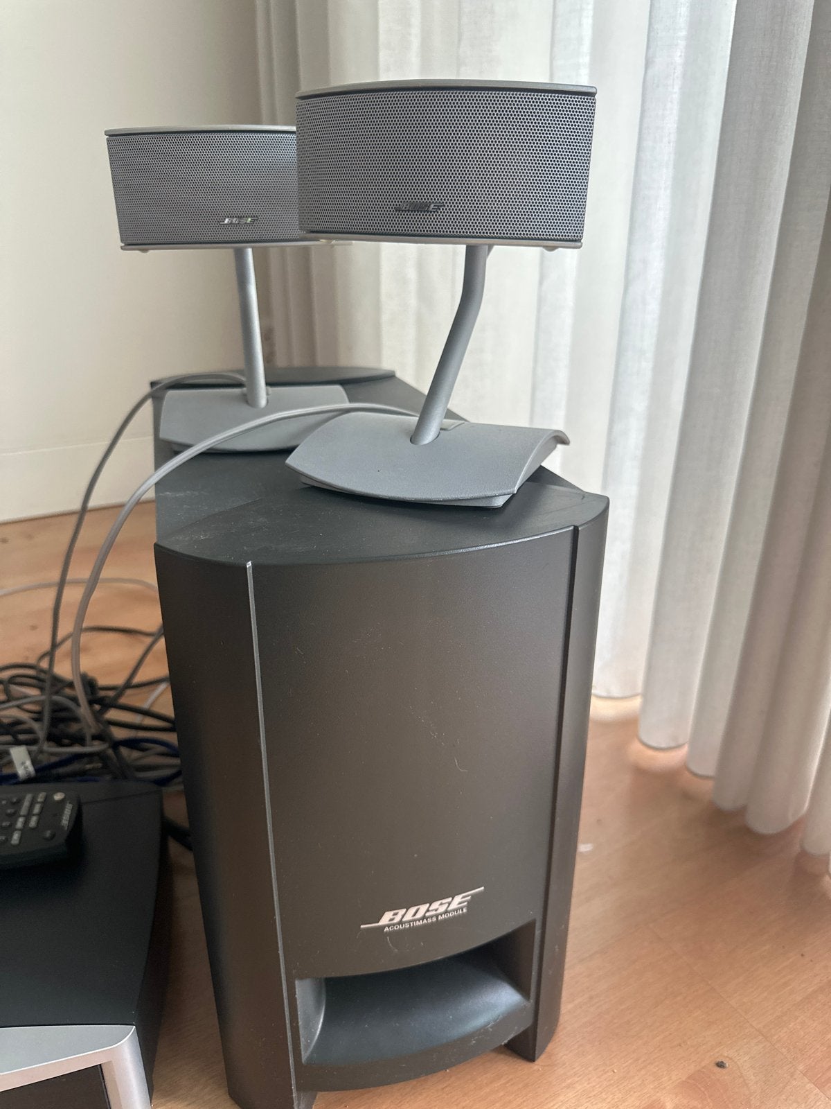 Bose 321 Home Cinema Set - Compleet met Subwoofer en Afstand, Gebruikt, 2.1-systeem, Dvd-speler, Ophalen
