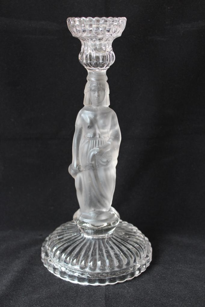 Antiek Portieux Frankrijk figuraal kaarsenhouder c 1900, Ophalen of Verzenden