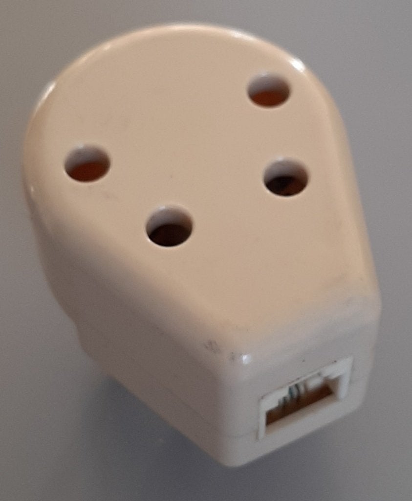 telefoon stekker (doorvoer), Ophalen, Gebruikt