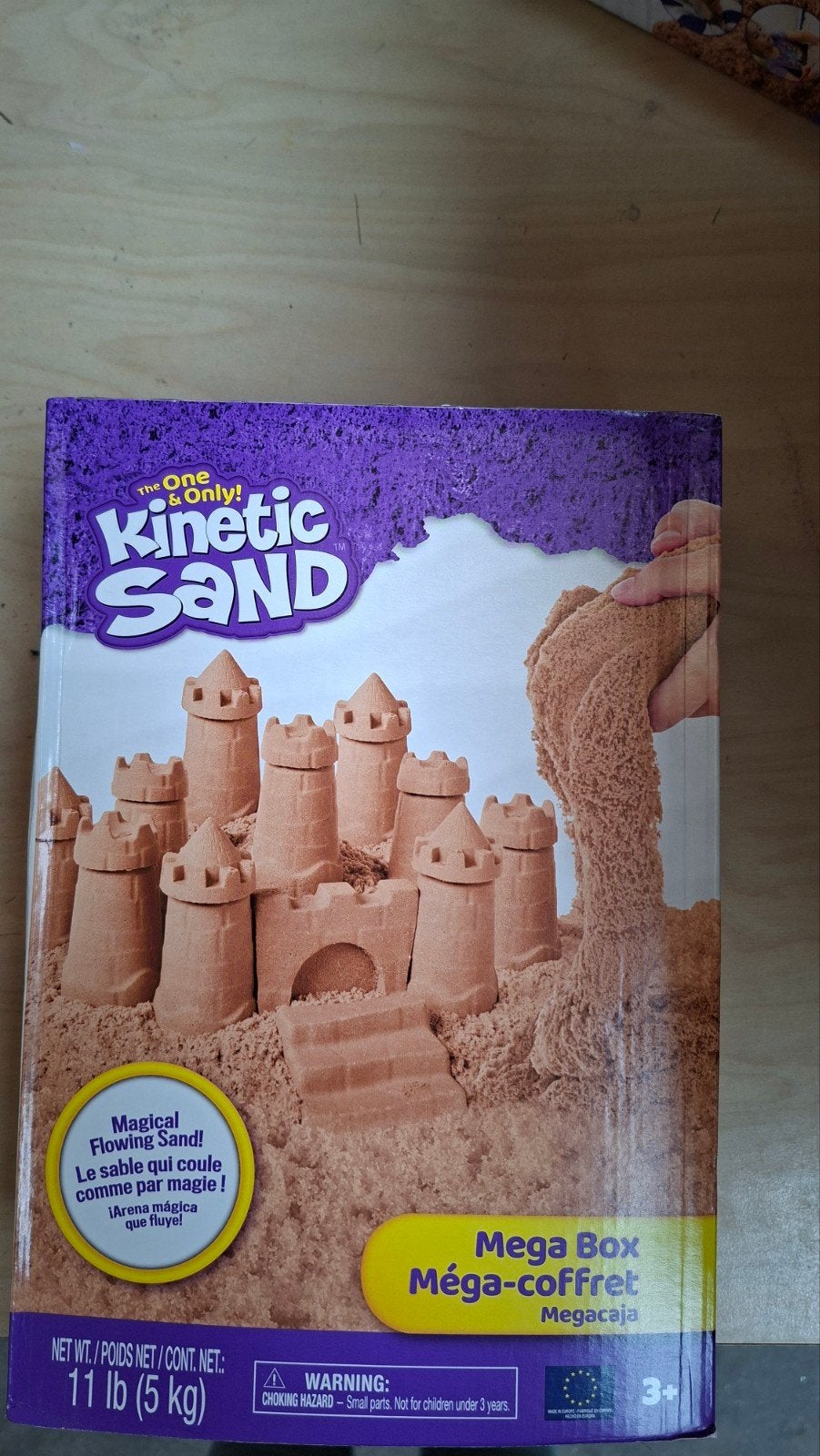 Kinetic Sand Mega Box - Magisch Stromend Zand 5 kg, Ophalen of Verzenden, Nieuw, Knutselen