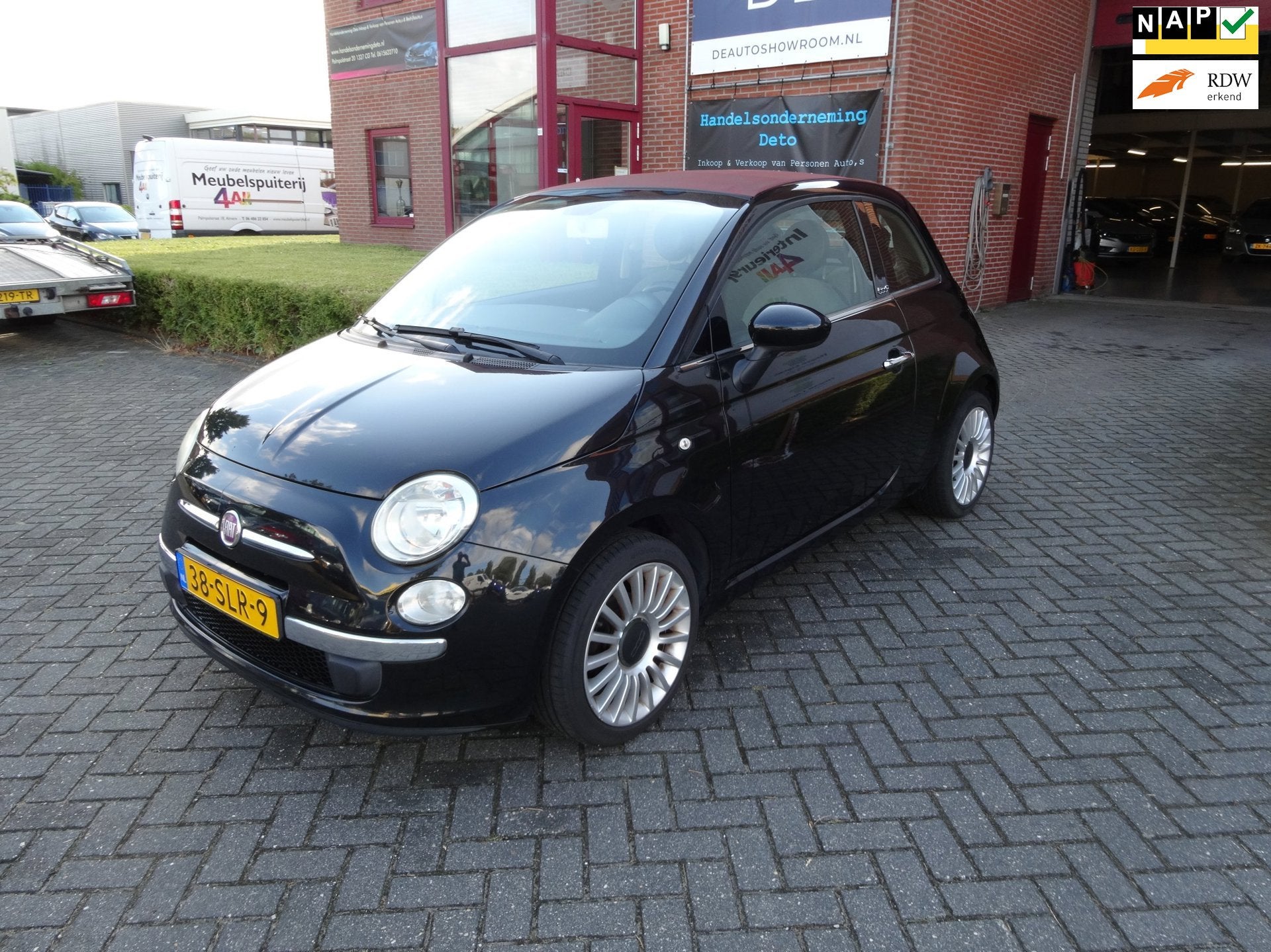 Fiat 500 C 1.2 Lounge/Cabrio/Airco/APK 14-8-2027, Auto's, Euro 5, Gebruikt, 4 cilinders, Cabriolet