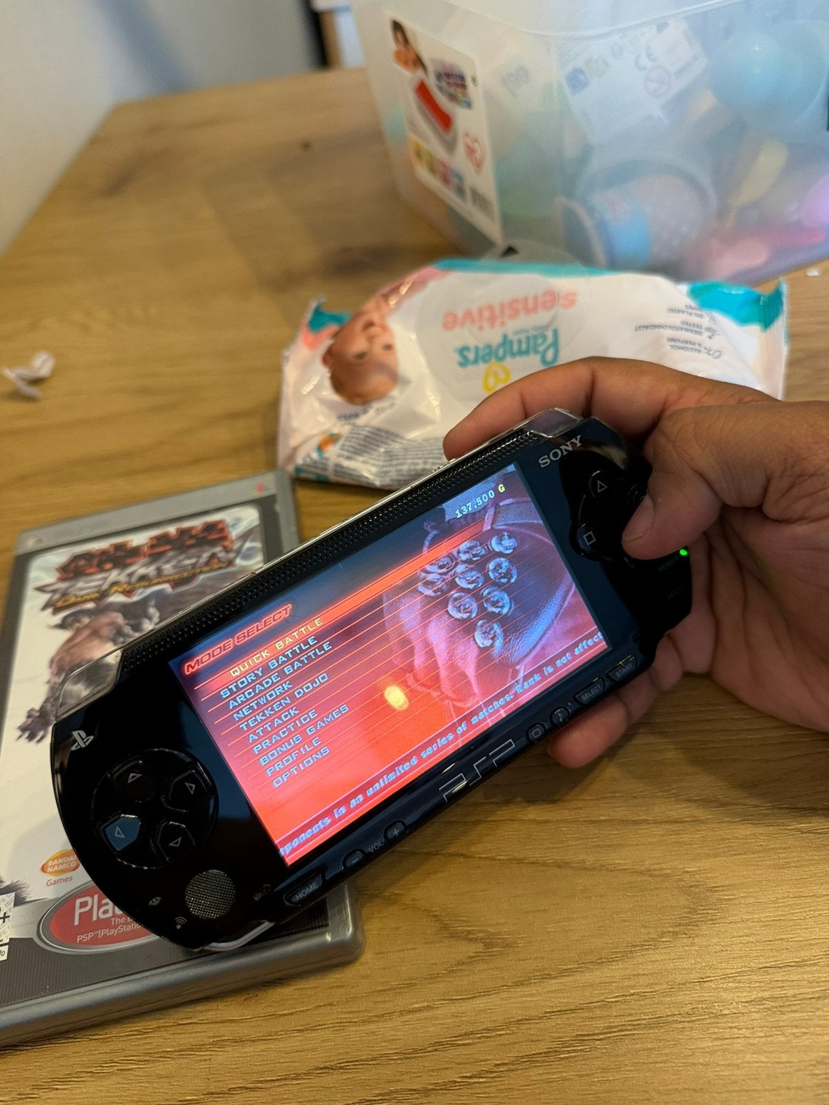 Psp 1004, Spelcomputers en Games, Ophalen of Verzenden, Zo goed als nieuw, Zwart, PSP
