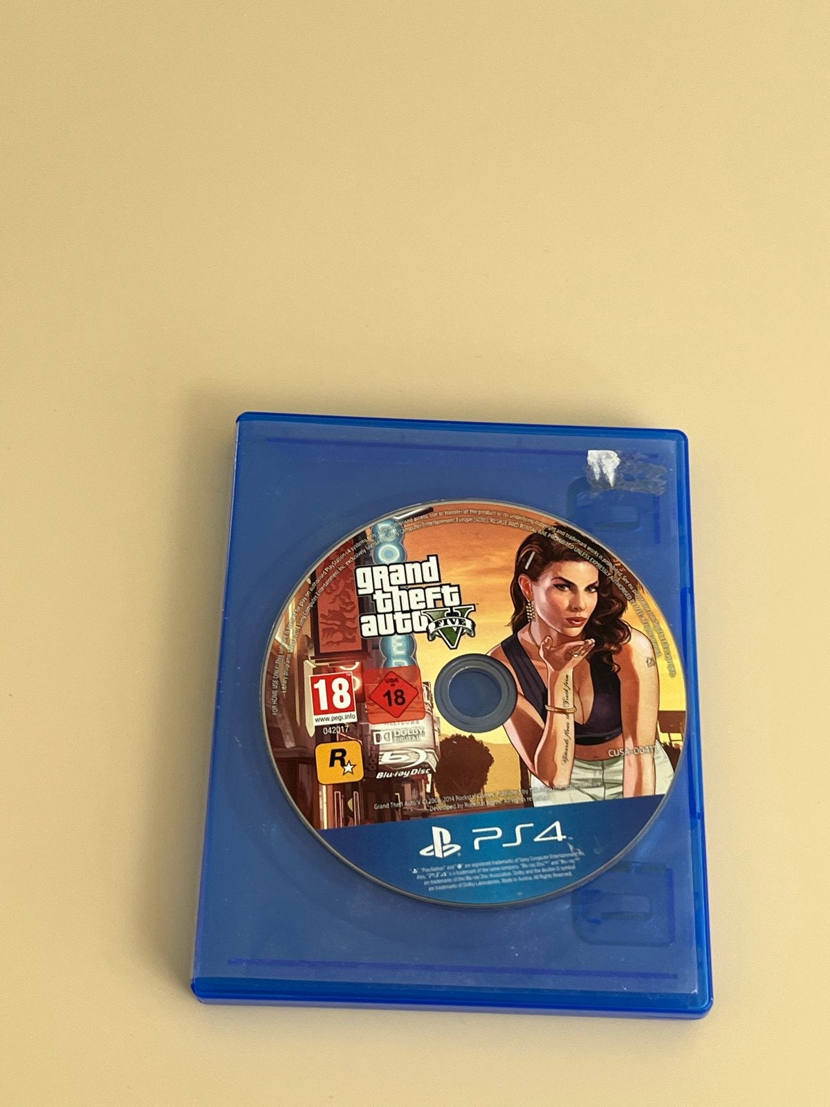 Grand Theft Auto V PS4 (werkt ook op PS5) zonder kaft, Avontuur en Actie, Online, Vanaf 18 jaar, Ophalen of Verzenden