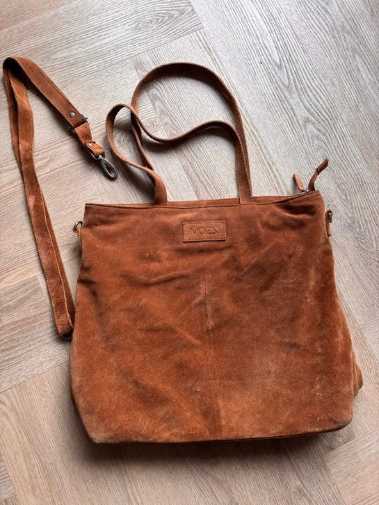 Mozz mombag / schoudertas, Ophalen of Verzenden, Bruin, Shopper