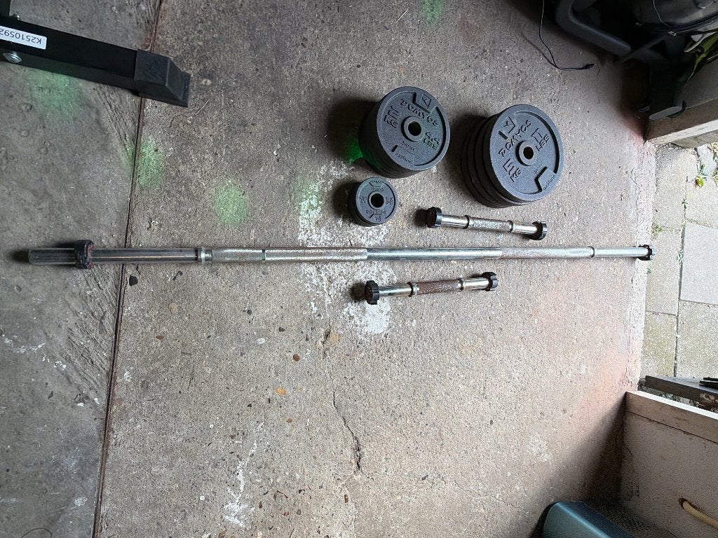 Gewichten set, Sport en Fitness, Fitnessmaterialen, Ophalen, Gebruikt, Dumbbell