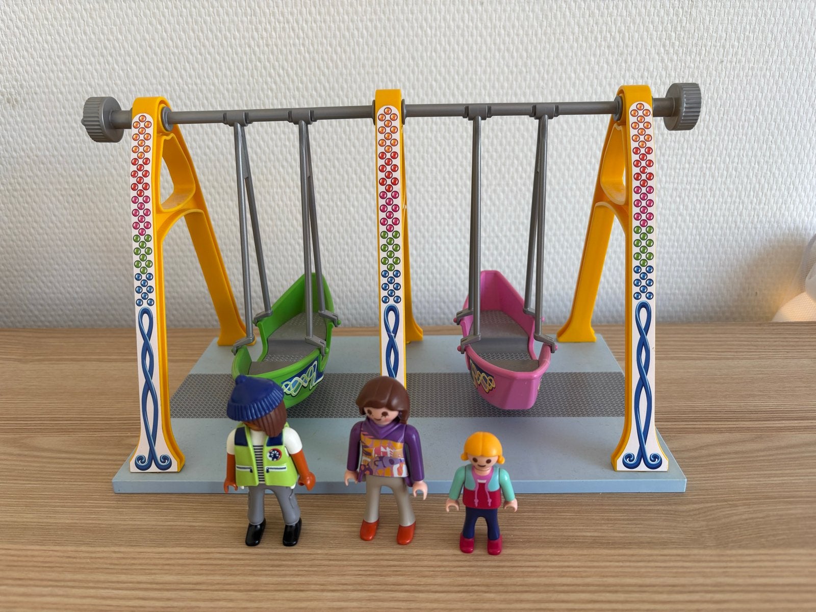 Playmobil Schommelboot Kermis met 3 poppetjes, Ophalen of Verzenden, Zo goed als nieuw