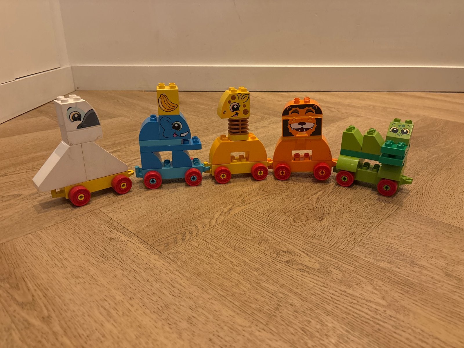 Lego Duplo Dieren Trein, Ophalen, Zo goed als nieuw, Complete set, Duplo