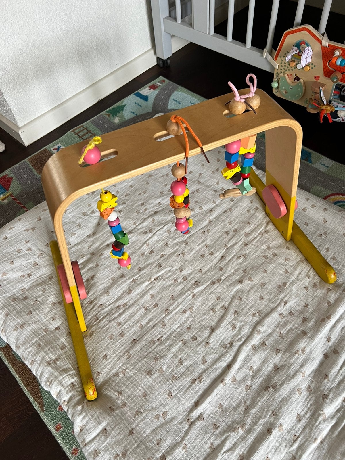Babygym van hout, Kinderen en Baby's, Speelgoed | Houten speelgoed, Ophalen, Gebruikt