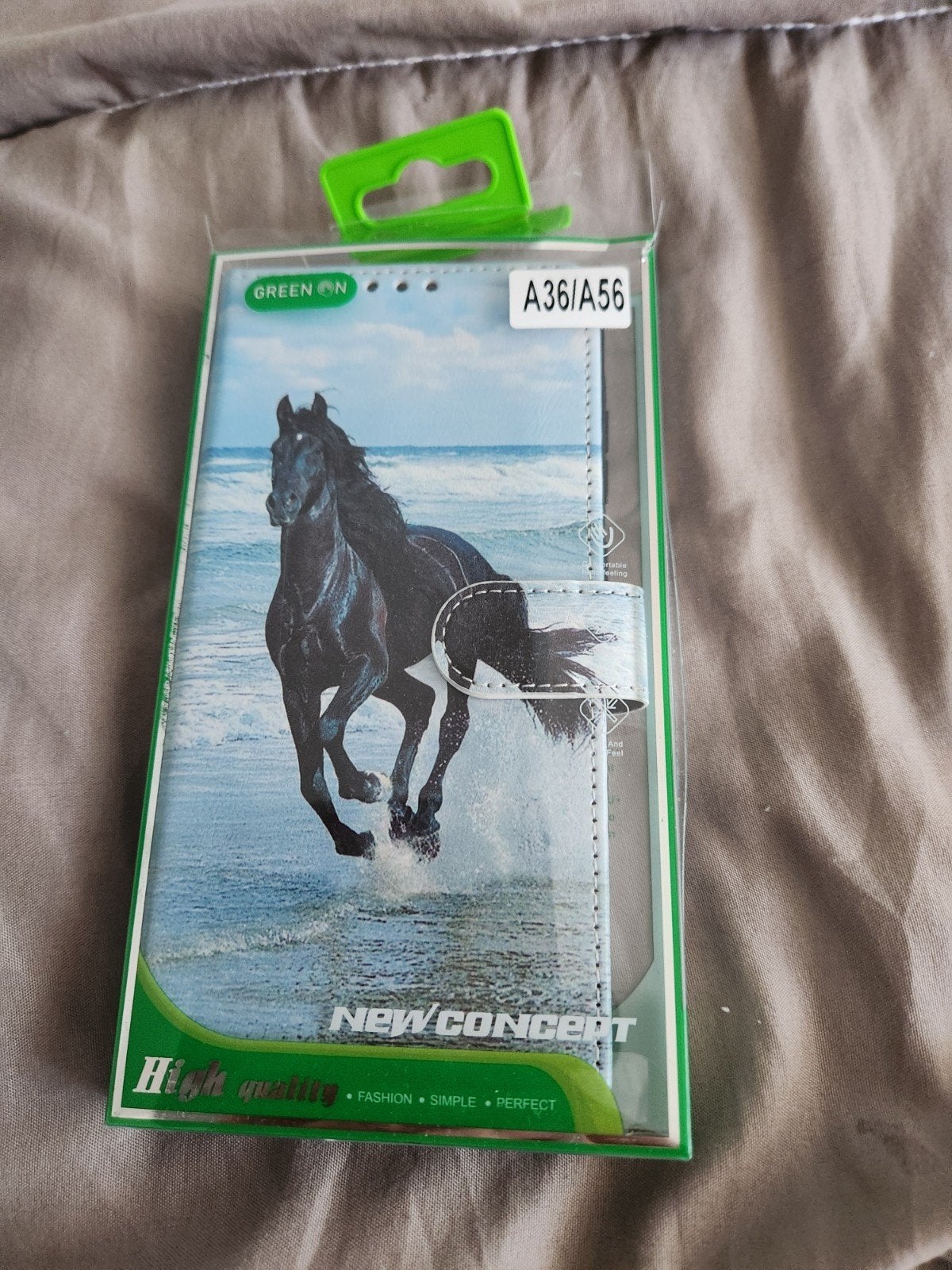 Telefoonhoesje A36/A56 met paardenprint - Nieuw, Telecommunicatie, Ophalen of Verzenden