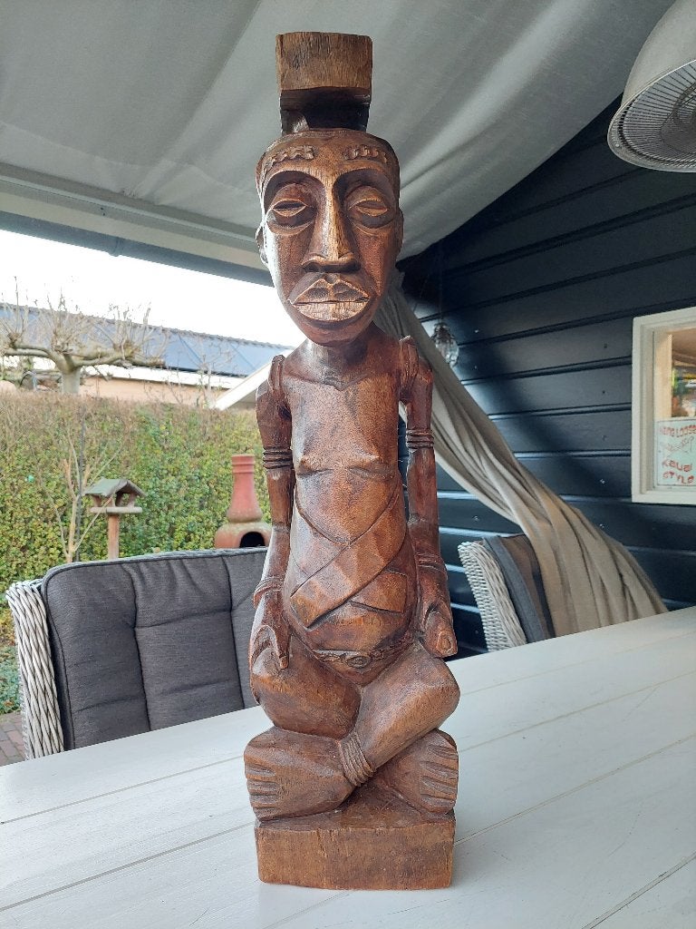 houtsnijwerk uit Oost Afrika, Ophalen, Buste, 50 - 100 cm, Handgemaakt