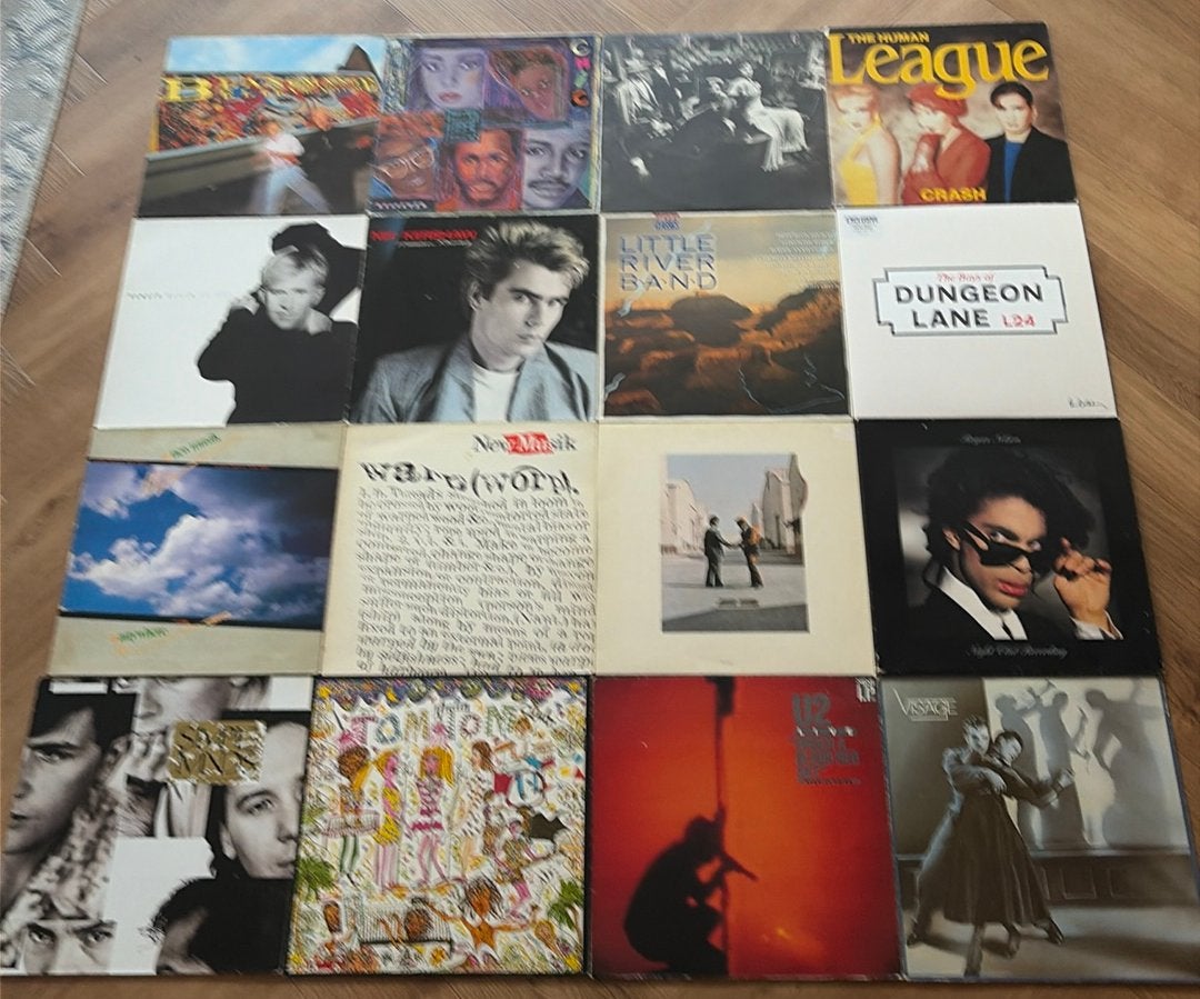 Verzameling vinyl o.a. McCartney U2 Prince Simple Minds Chic