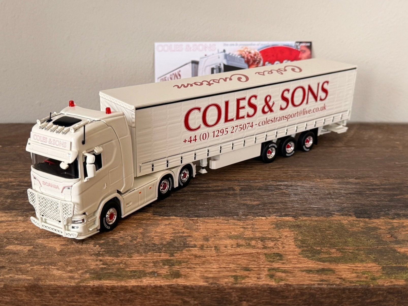 Tekno - Scania next gen Coles & Sons, Ophalen of Verzenden, Zo goed als nieuw, Bus of Vrachtwagen, Tekno
